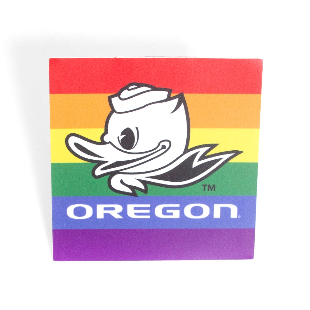 Fighting Duck, Neil, White, Stickers, Home & Auto, Rainbow Pride, Vinyl, Full Color, 589092